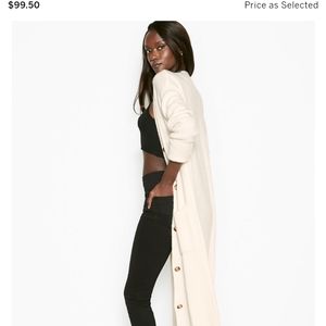 Victoria's Secret Long Cream Cardigan